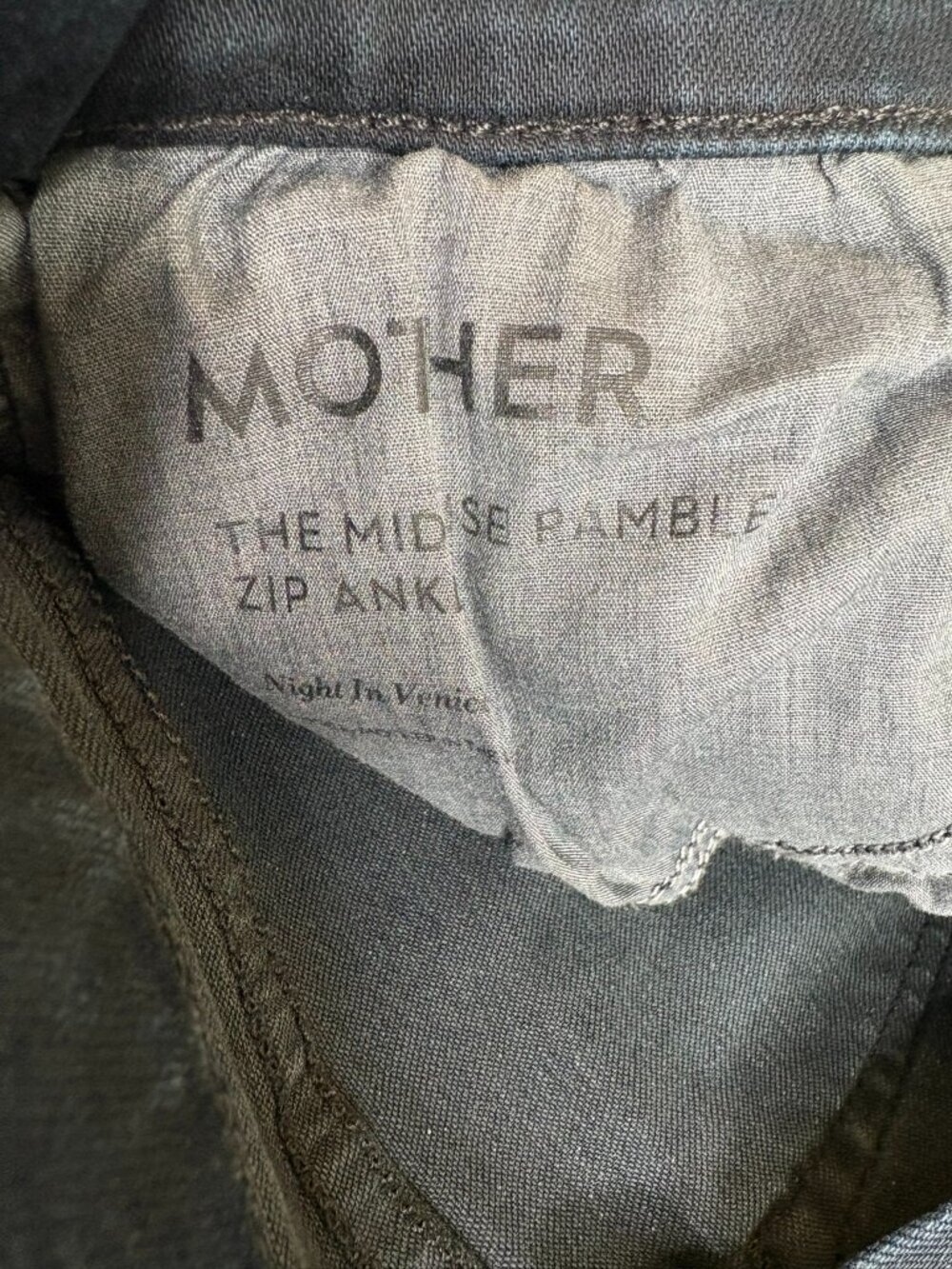 MOTHER The Mid Rise Rambler Zip Ankle Jeans – Night in Venice – Size 26 – NWT - Picture 7 of 16